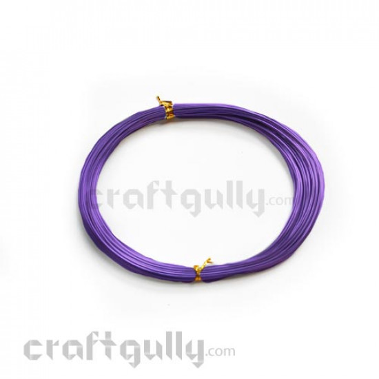 Craft Wire - Aluminium 1mm - Purple