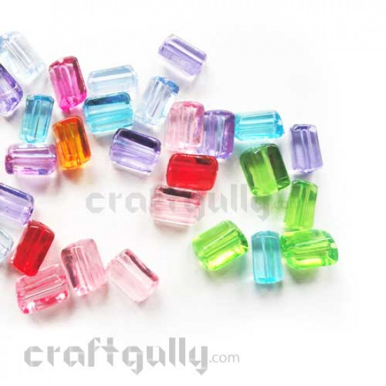 Acrylic Beads 11mm - Faceted - Rhombus Assorted - Pack of 20