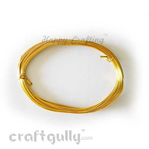 Craft Wire - Aluminium 1mm - Golden