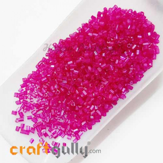 Seed Beads 2mm Glass - Hexagonal - Pink - 25gms