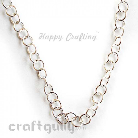 Chains - Round 7mm - Silver Finish - 36 inches