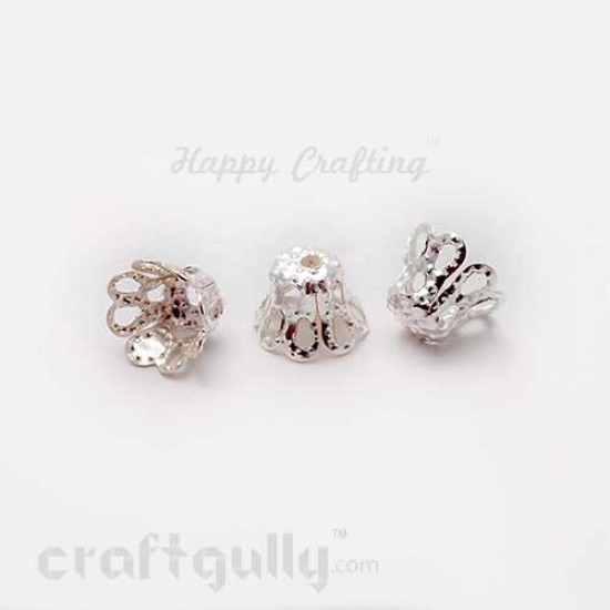 Bead Caps 6mm - Dome - Silver - 10gms