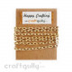 Chains - Oval 6mm - Golden Pattern - 36 Inches