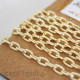 Chains Oval 6mm - Golden Pattern - 36 Inches