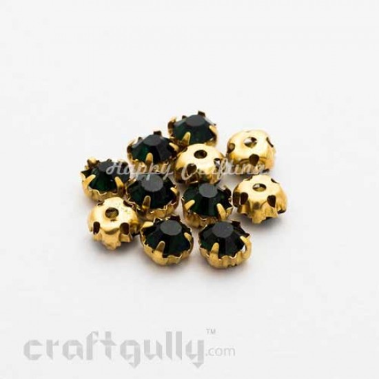 Rhinestone 5mm - Prong Setting - Midnight Blue - Pack of 25