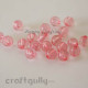 Acrylic Beads 8mm Round - Transparent Baby Pink - Pack of 40
