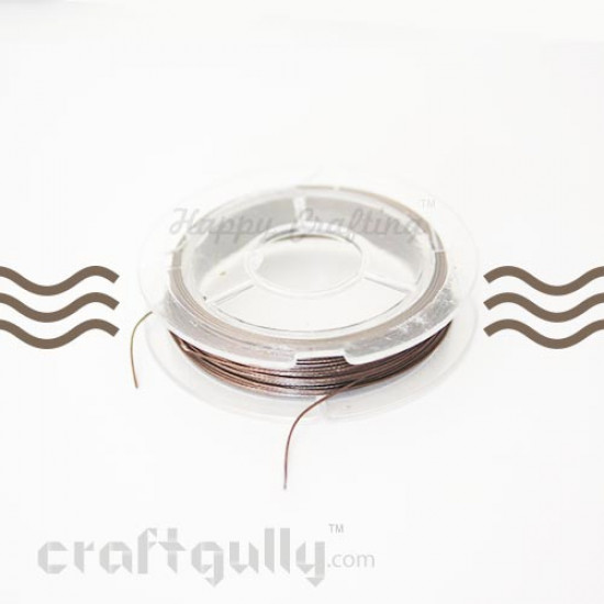 Craft Wire - Tiger Tail - Brown - 10m
