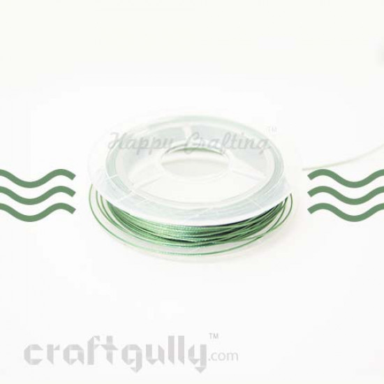 Craft Wire - Tiger Tail - Leaf Green - 10m
