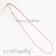 Necklace Cords - Faux Leather - Snake Braid - Hot Pink