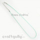 Necklace Cords - Faux Leather - Snake Braid - Pastel Green