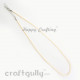 Necklace Cords - Faux Leather - Snake Braid - Champagne
