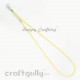 Necklace Cords - Faux Leather - Snake Braid - Sunflower Yellow