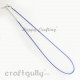 Necklace Cords - Faux Leather - Snake Braid - Ink blue