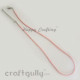 Necklace Cords - Faux Leather - Baby Pink