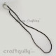 Necklace Cords - Faux Leather - Black
