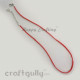 Necklace Cords - Faux Leather - Bright Red