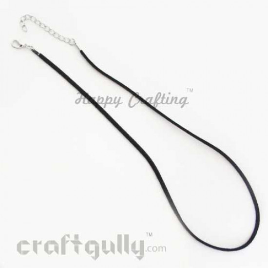 Necklace Cords - Faux Leather - Dark Brown
