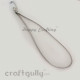 Necklace Cords - Faux Leather - Light Grey