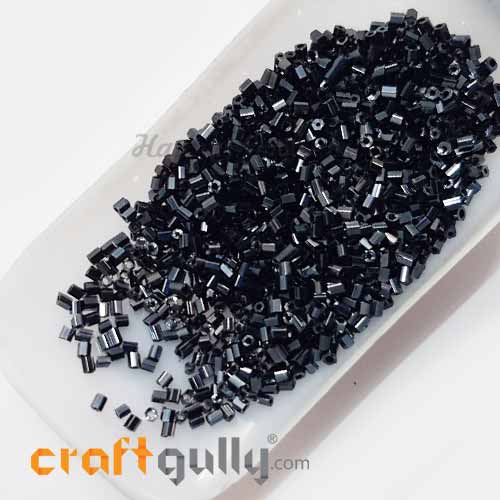 Seed Beads 2mm - Glass - Hexagonal - Lustre Slate - 25gms