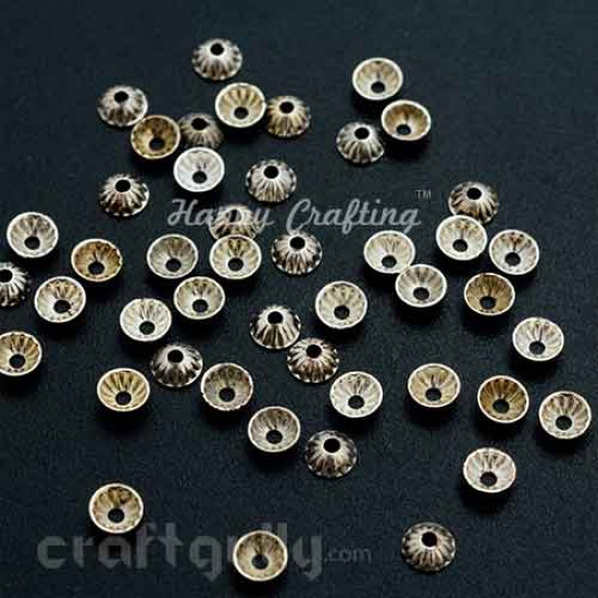 Bead Caps 3mm - Mini - Silver - Pack of 100