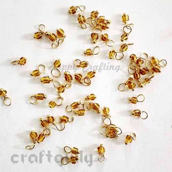 Loreals 2mm - Glass - Golden - 5gms