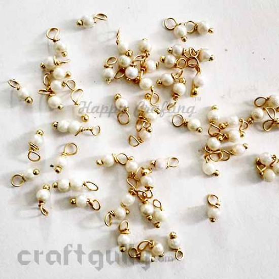 Loreals 3mm - Acrylic - Faux Pearl - Cream - 5gms