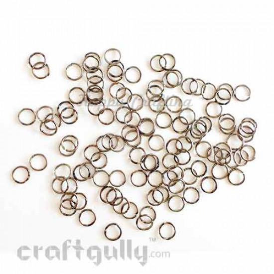 Jump Rings 6mm - Bronze Finish - 10 gms