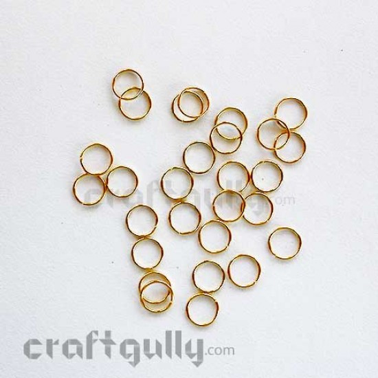 Jump Rings 9mm - Golden Finish - 10 gms