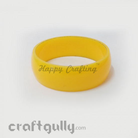 Acrylic Bangles 2.4 - 20mm - Yellow - Pack of 1