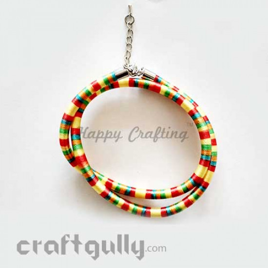 Necklace Cords - Silk Thread - Multi Coloured - 18 inches