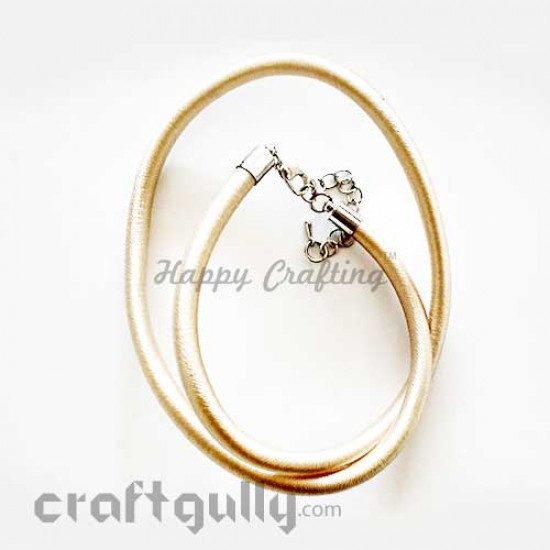 Necklace Cords - Silk Thread - Cream - 18 inches