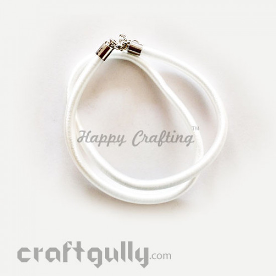 Necklace Cords - Silk Thread - White - 18 inches