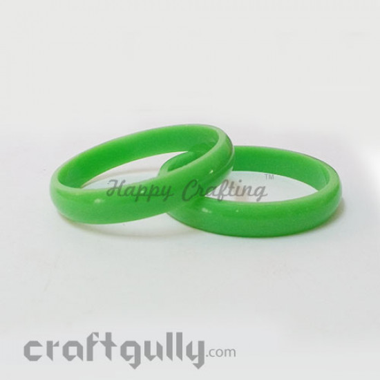 Acrylic Bangles 2.4 - 10mm - Light Green - Pack of 2