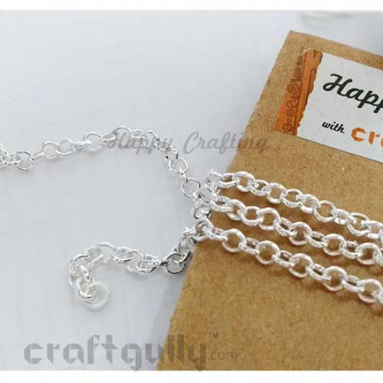 Chains Round 4mm - Silver Finish - 36 Inches