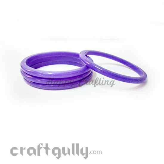 Acrylic Bangles 2.4 - 5mm - Lavender - Pack of 4