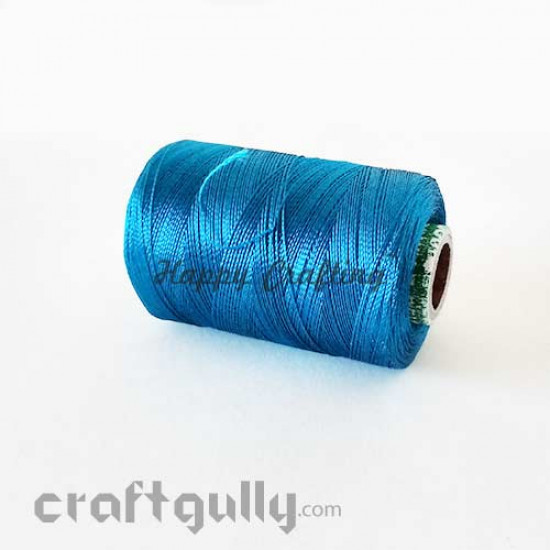 Faux Silk Thread - Cerulean Blue