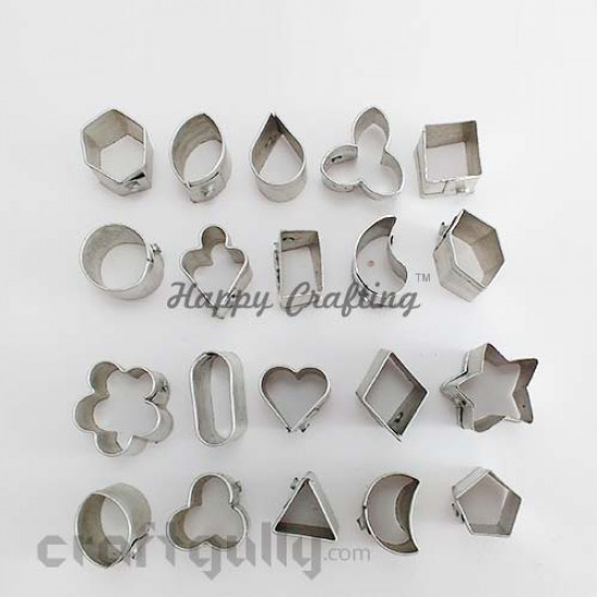 Shape Cutters - Metal - Mini - Assorted - Set of 20 Shape Cutters - Metal - Mini - Assorted - Set of 20