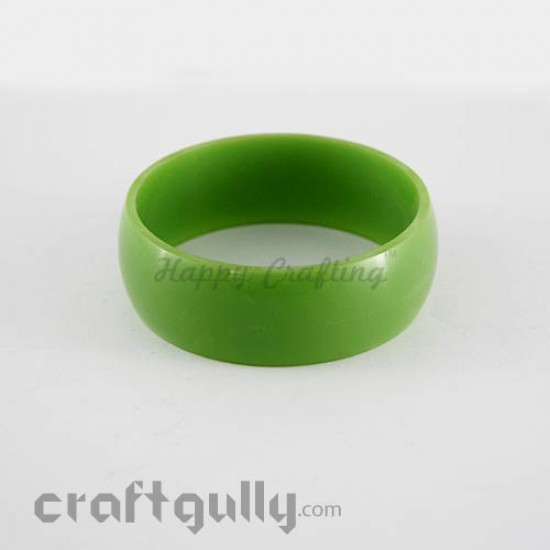 Acrylic Bangles 2.4 - 20mm - Leaf Green - Pack of 1