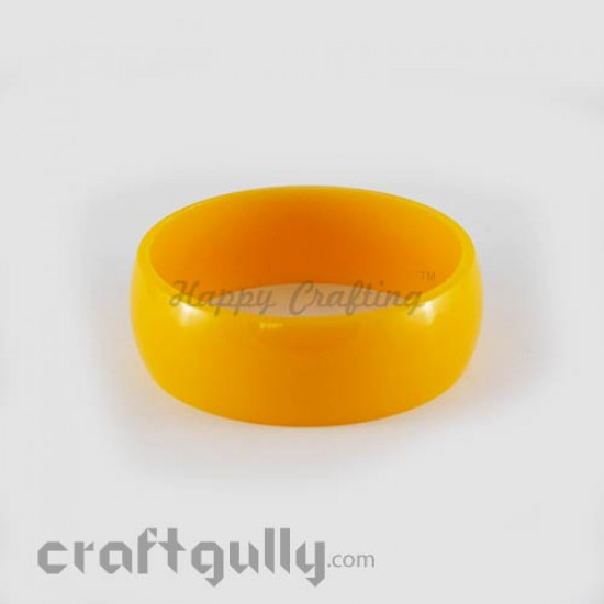 Acrylic Bangles 2.4 - 20mm - Golden Yellow - Pack of 1