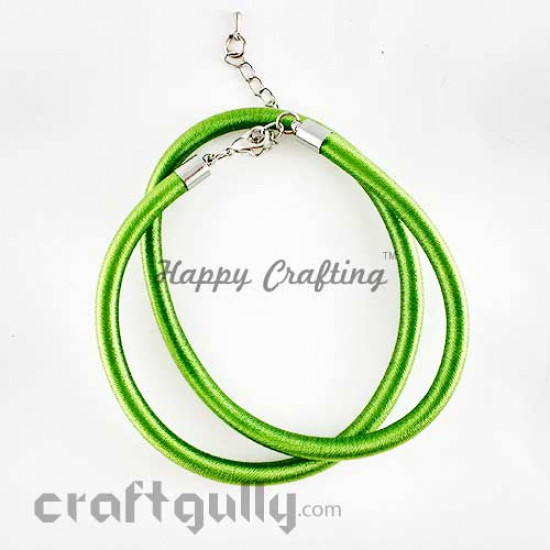 Necklace Cords - Silk Thread - Light Green - 18 inches
