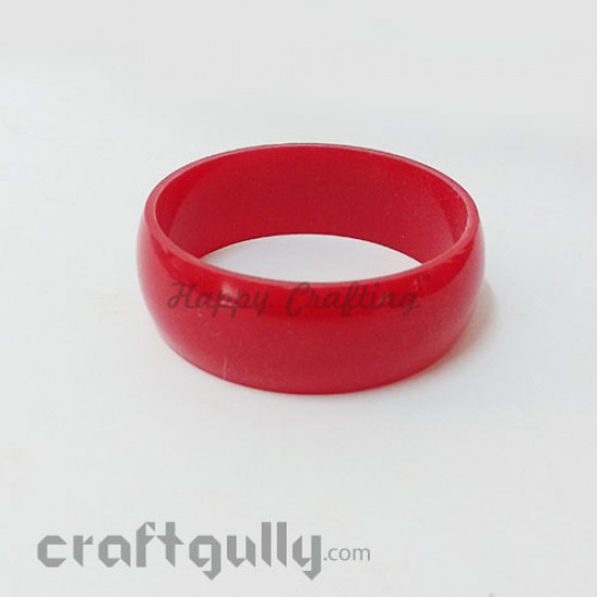 Acrylic Bangles 2.8 - 20mm - Red - Pack of 1