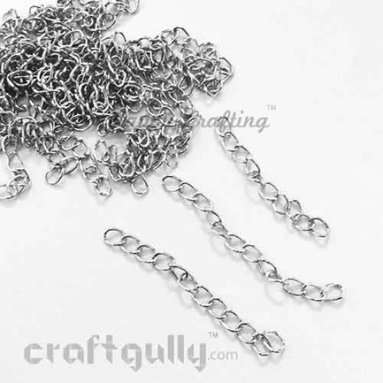 Extender Chains 5.5mm - Antique Silver Finish - 45mm - Pack of 10 
