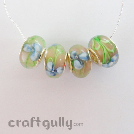 Lampwork Glass Beads - Pattern #2 - Pack of 4