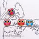 Charms - Owls - Pack of 2 With Jumprings