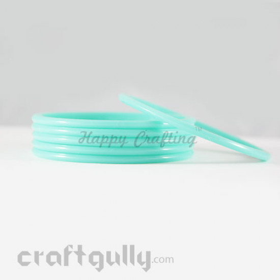Acrylic Bangles 2.4 - 4mm - Turquoise - Pack of 6