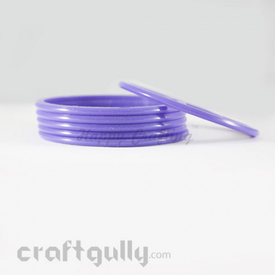 Acrylic Bangles 2.4 - 4mm - Lavender - Pack of 6