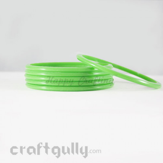 Acrylic Bangles 2.10 - 4mm - Light Green - Pack of 6