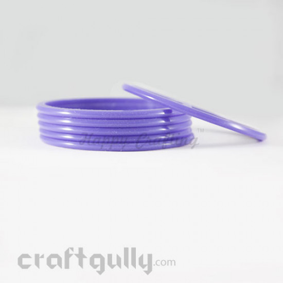 Acrylic Bangles 2.8 - 4mm - Lavender - Pack of 6