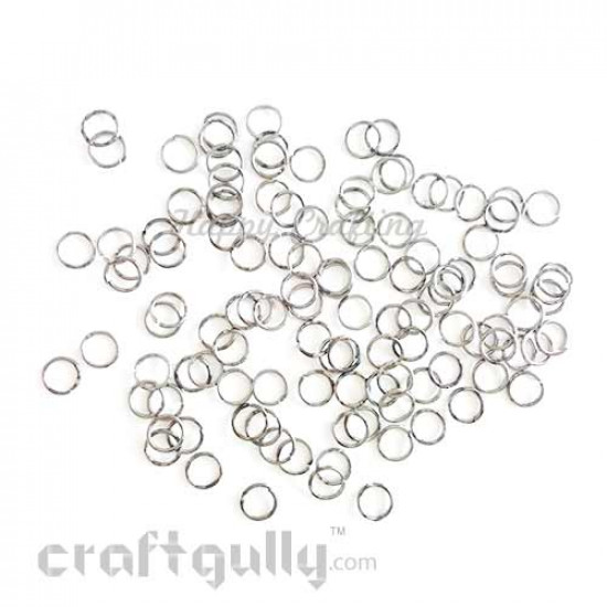 Jump Rings 3mm - Gun Metal Finish - 10 gms