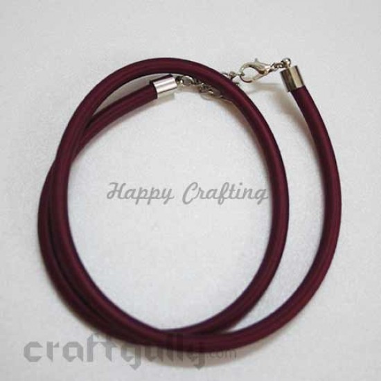 Necklace Cords - Silk Thread - Wine - 18 inches
